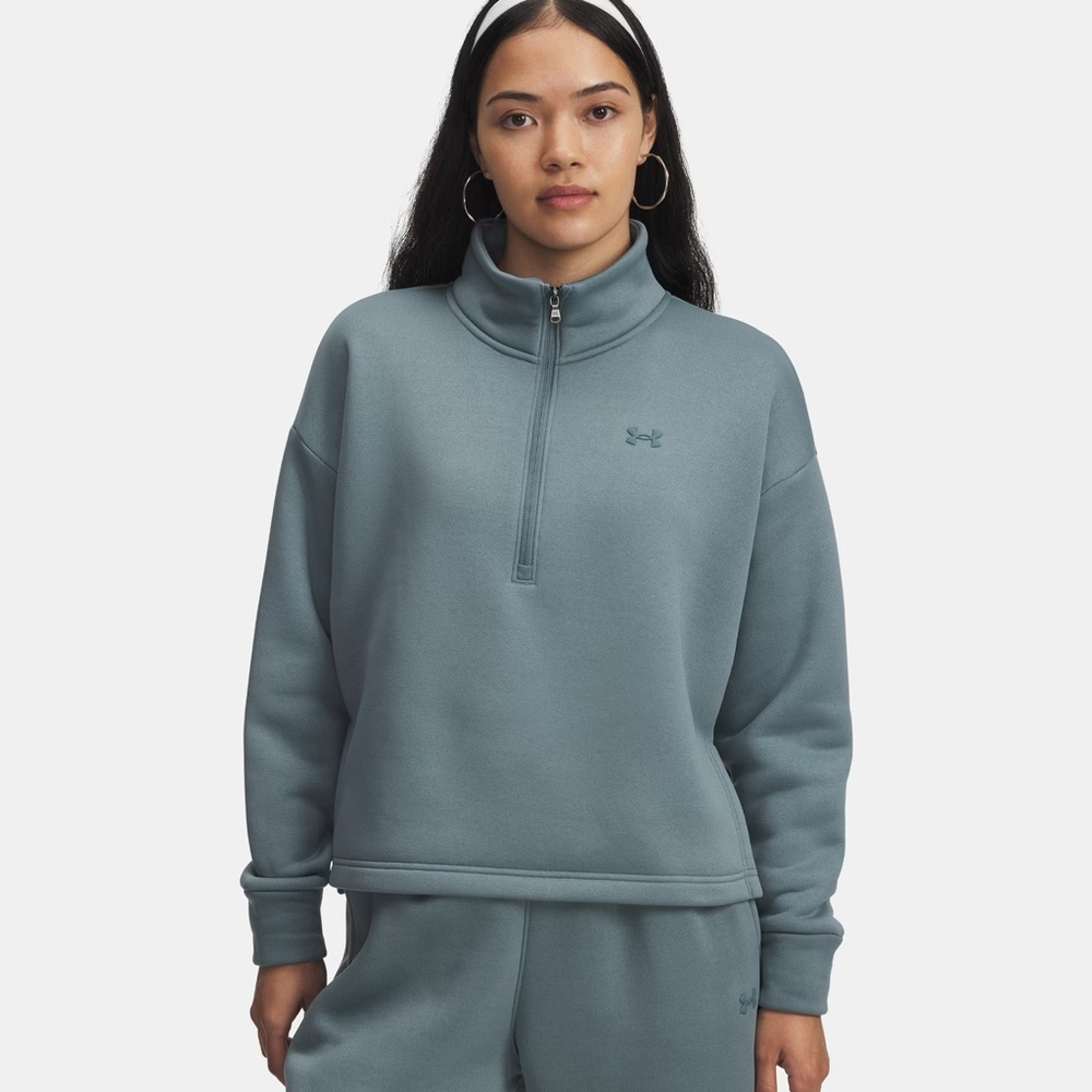 Under Armour Women's Blue Half-Zip Sweatshirt